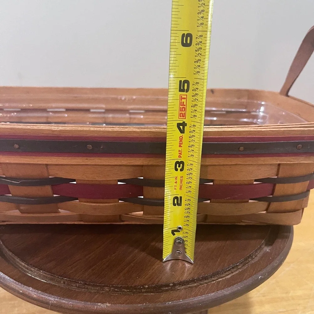 Vtg 1993 Longaberger Crisco American Baking Celebration Basket Leather Handles